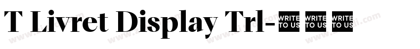 T Livret Display Trl字体转换